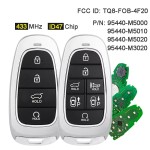2019-2023 Hyundai Nexo / 4-Button Smart Key / PN: 95440-M5000/PN: 95440-M5300 / TQ8-FOB-4F20 (AFTERMARKET)